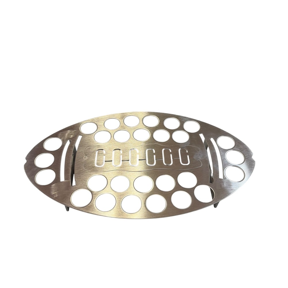 Southwest Pepper‎ Grillers Football Stainless Steel Jalapeno Roaster Rack BBQ